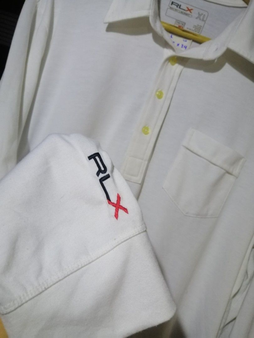 RLX long sleeve shirt (Category: Tshirts & Polo Shirts ) located in Caloocan City. Submitted by anthriftdepot (Listing ID 1470302111, Image 3). Description: Dimes 30.5x24 (XL on tag) Excellent condition Color rate 9.5 /10 No issue See photo for reference North Caloocan area.