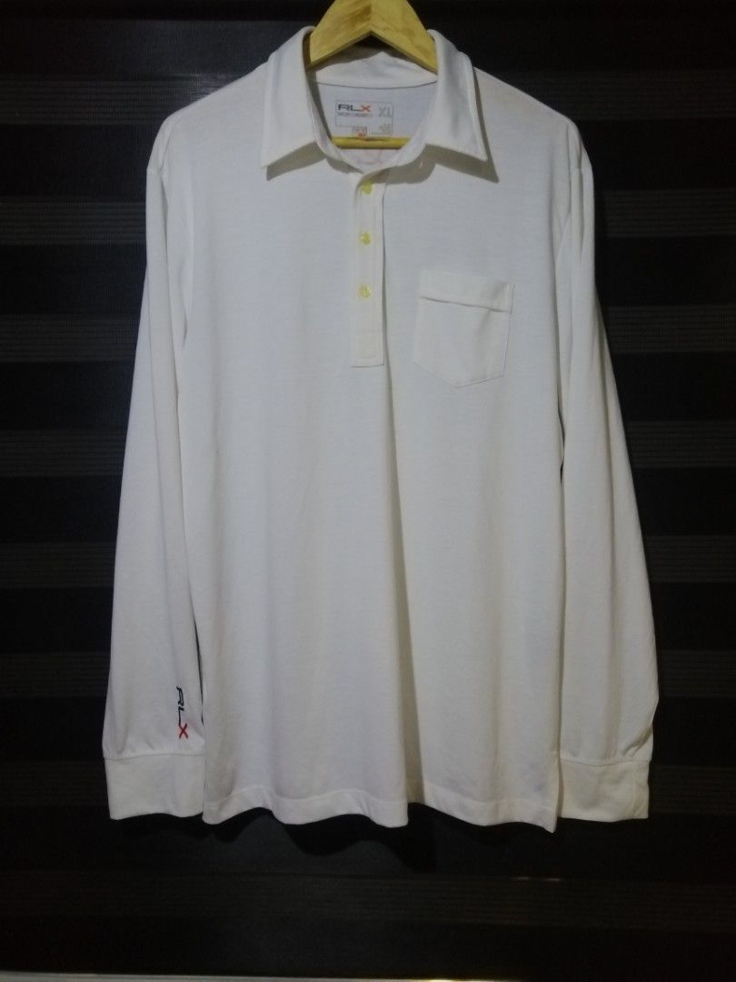 RLX long sleeve shirt (Category: Tshirts & Polo Shirts ) located in Caloocan City. Submitted by anthriftdepot (Listing ID 1470302111, Image 1). Description: Dimes 30.5x24 (XL on tag) Excellent condition Color rate 9.5 /10 No issue See photo for reference North Caloocan area.