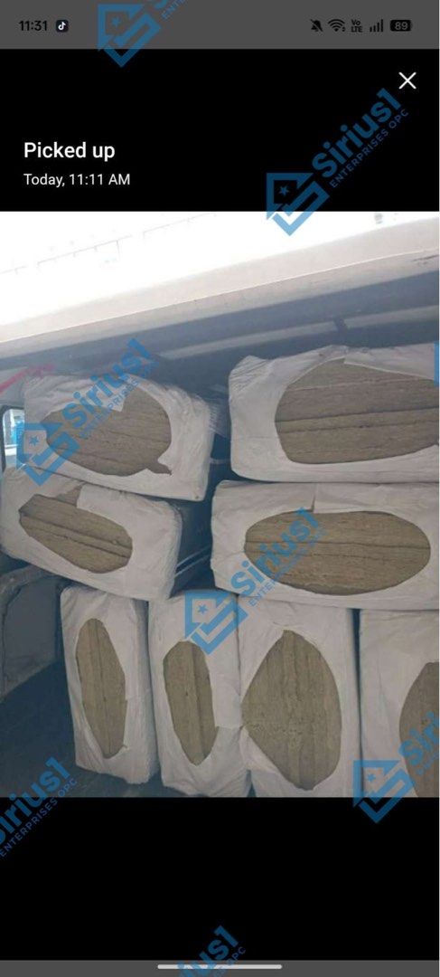 ROCKWOOL INSULATION FORSALE (Category: Home Improvement Tools & Accessories) located in Manila. Submitted by lancedelrosario (Listing ID 1470272425, Image 1). Description: ‎ROCKWOOL INSULATION FOR SALE!!! ‎ ‎Types: ‎BARE ‎1 SIDE FOIL ‎2-SIDED FOIL ‎ ‎Sizes: ‎BOARD TYPE - 0.6x1.2m ‎BLANKET TYPE – 0.6x5m ‎ ‎Thickness: 50mm, 75mm, 100mm, ‎Density: ‎50kg/m3, 60kgm3,80kg/m3, 100kg/m3 ‎ ‎• Fire resistant ‎• Heat insulating ‎• Non-combustible ‎• Moistur