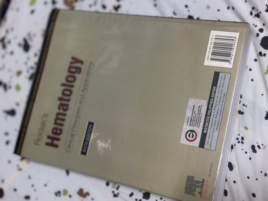 Rodaks Hematology Medtech Book (Category: Textbooks) located in Quezon City. Submitted by nicole.dc (Listing ID 1470313676, Image 2). Description: .