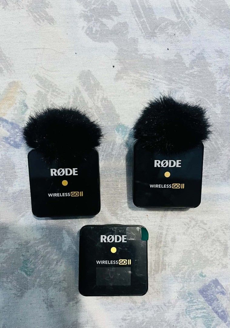 RODE WIRELESS GO II (Category: Microphones) located in Manila. Submitted by zeysombilla (Listing ID 1470172416, Image 1). Description: RODE WIRELESS GO 2 DUAL MIC SYSTEM UNIT ONLY (naka screen protector pa) slighty used NO ISSUE, CHECK ALL YOU WANT RFS: UPGRADES PRICE:5k MANILA.