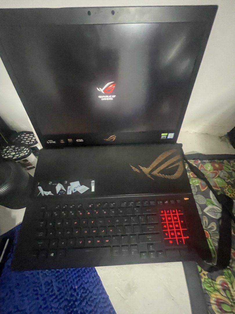 rog z7200gx i9 9th gen (Category: Laptops & Notebooks) located in Manila. Submitted by hometechieonlineshop (Listing ID 1470344066, Image 1). Description: worth 300k+ before sellint for 55k today i9 9th gen 32gb ram 500gb ssd rtx 2080 with 2 charger .