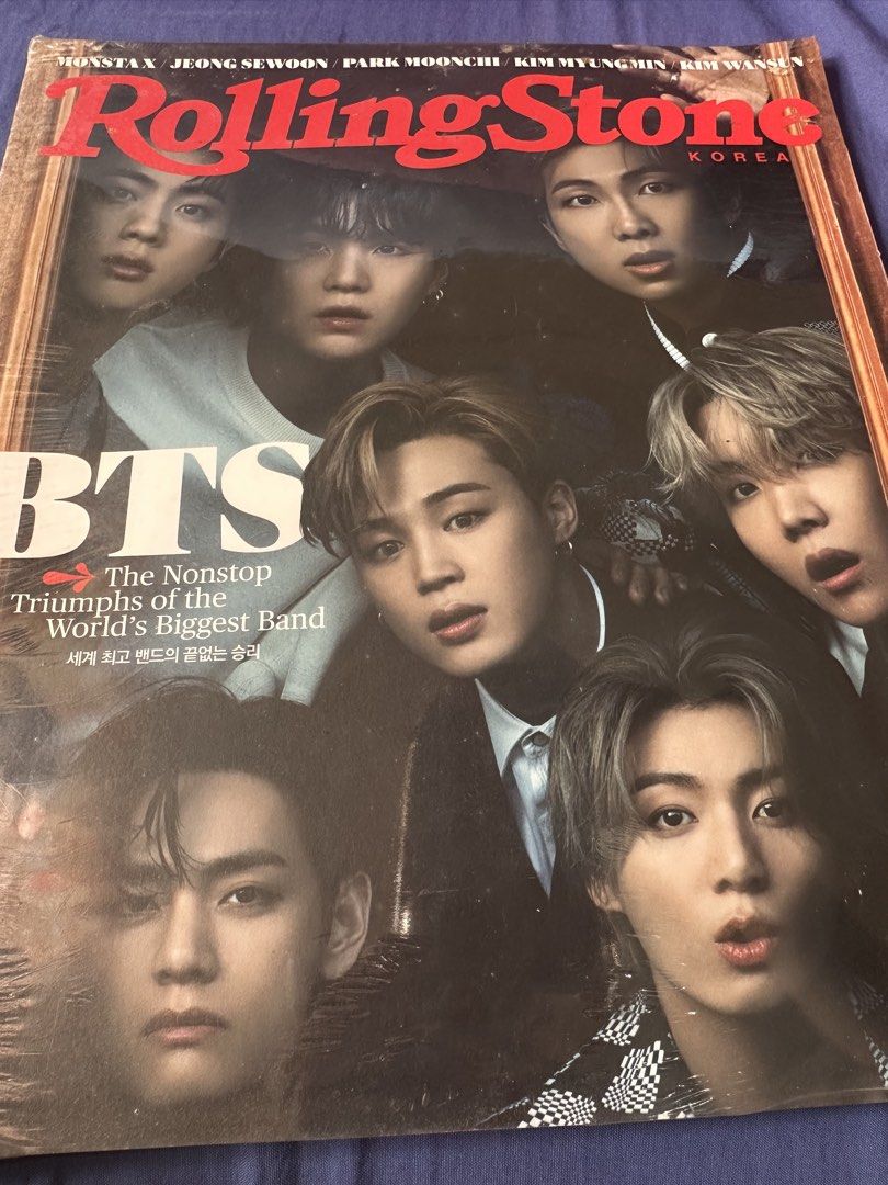 Rolling Stone Korea Magazine Issue 2 Featuring BTS (Category: Magazines) located in Caloocan City. Submitted by smartcart (Listing ID 1470180201, Image 2). Description: Selling my Rolling Stone Korea BTS magazine! A great addition to your BTS magazine collection, featuring all seven BTS members on the cover. Perfect for ARMYs and K-pop magazine collectors. 💜 📖 Details: * Rolling Stone Korea * BTS group cover * Pre-loved * Please refer to the ph