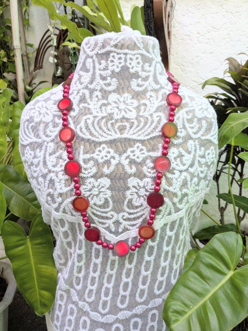 Rosy Beads Handcrafted Necklace (Category: Necklaces) located in Las Pinas. Submitted by amisells (Listing ID 1470220901, Image 3). Description: ⋆⊱༻𖥸༺⊰⋆ every piece in our collection is thoughtfully handcrafted using an exquisite selection of locally sourced natural materials! discover the beauty of authentic craftsmanship through coconut heishi beads, lumbang seed beads, bayong and gmelina wood beads, coco side-drill beads, one-eye coconut, tig