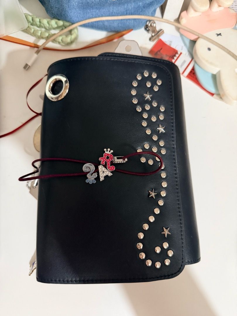 Ruby Merlot Leather Journal (Star Medium B6) (Category: Stationery & School Supplies) located in Muntinlupa City. Submitted by jeon.nabi (Listing ID 1470303950, Image 3). Description: With one free notebook (12.3x17.5cm) Elastic ribbon that is already attached for immediate use. (burgundy elastic) Extra set of elastic ribbon (Black) Made of genuine leather with silver hardware and eyelet detailing (iron). Bought this last March 2026 (Can send pro