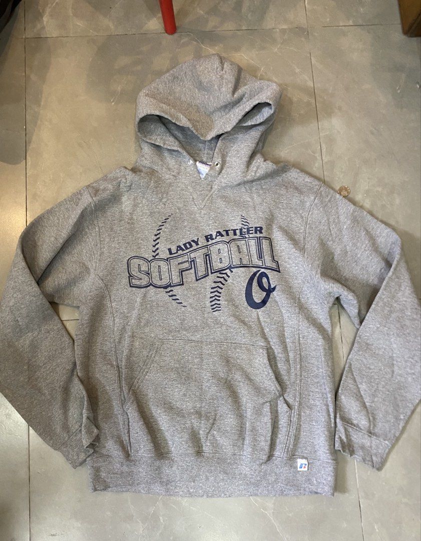 Rusell Athletics hoodie (Category: Hoodies) located in Cainta. Submitted by rurufinds (Listing ID 1470202555, Image 1). Description: Rusell athletics Gray Hoodie -L: 27 -W: 21 Good condition Needs wash Php 299 + Sf Cainta Location.