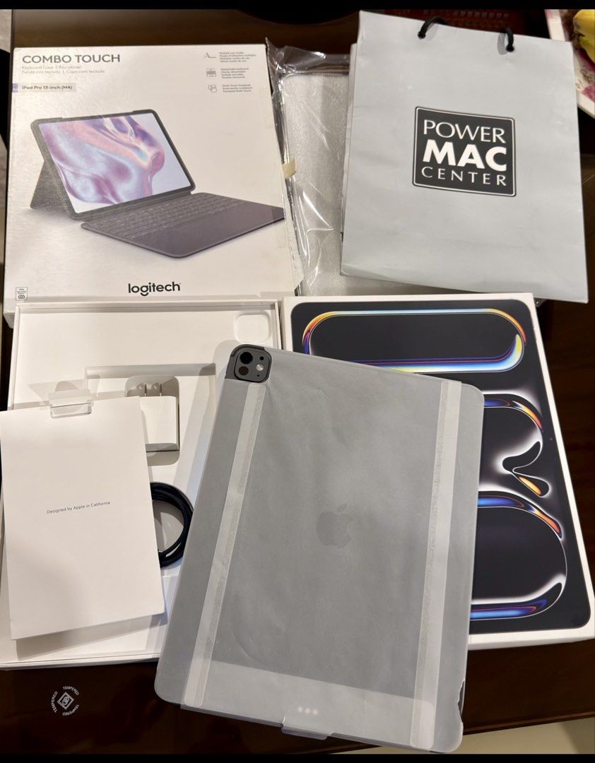 RUSH! iPad Pro 13 M5 + Logitech Keyboard (Category: iPad) located in Makati City. Submitted by beyond199 (Listing ID 1470228980, Image 3). Description: Hi! I am selling my like new Apple iPad Pro 13 M5 (256GB) in Space Black + Logitech Combo Touch Keyboard ALL for 73,499 pesos only. NO SWAPPING. FIXED PRICE. iPad is in excellent condition. No dents. No issues. Screen protected. Powermac purchased last January 2026. Cycle count of 270 with 90% bat