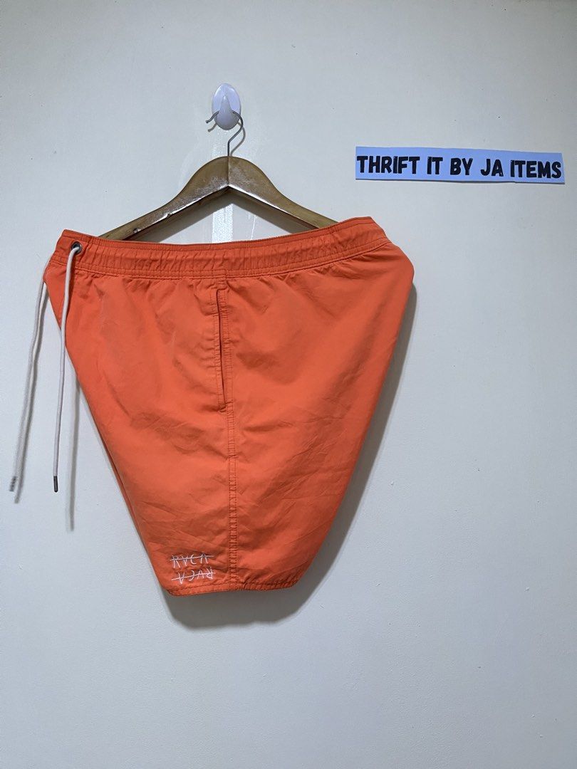 RVCA Orange Board Shorts Swim Trunks Size M (Category: Swim Trunks & Board Shorts) located in Baguio. Submitted by jaitems22 (Listing ID 1470341768, Image 2). Description: ❌NO DETAILS/ PM = NO MINE 🔥RV....CA SHORT 🔴Size : MEDUIM ON TAG 🔴Dimension:W32-34 L16. 5 🔴Issue: MAY KONTING NEEDS WASH - CHECK COMMENT BOX 🔴Condition:VERYGOOD TO EXCELLENT 🔴Color rate :9.5/10 💰MINE: 480 +SF(MINE NOW, PAY NOW).