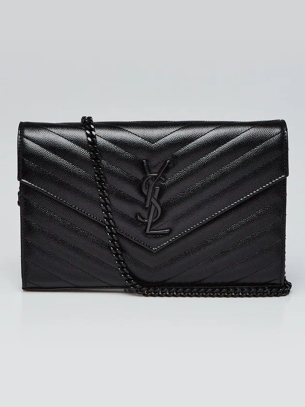 Saint Laurent Monogram Chain Wallet Black Hardware (Category: Luxury Bags & Wallets) located in Imus. Submitted by httpnrl (Listing ID 1470151148, Image 1). Description: .
