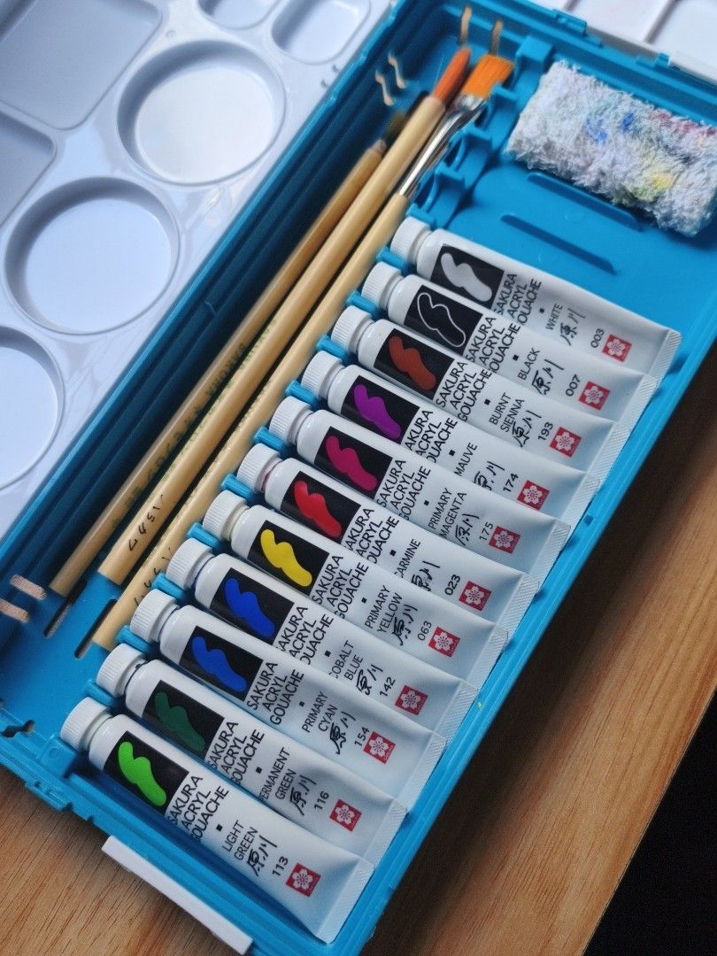 Sakura acrylic gouache paint (Category: Craft Supplies & Tools) located in Cebu City. Submitted by cassiopea_01 (Listing ID 1470208506, Image 2). Description: .