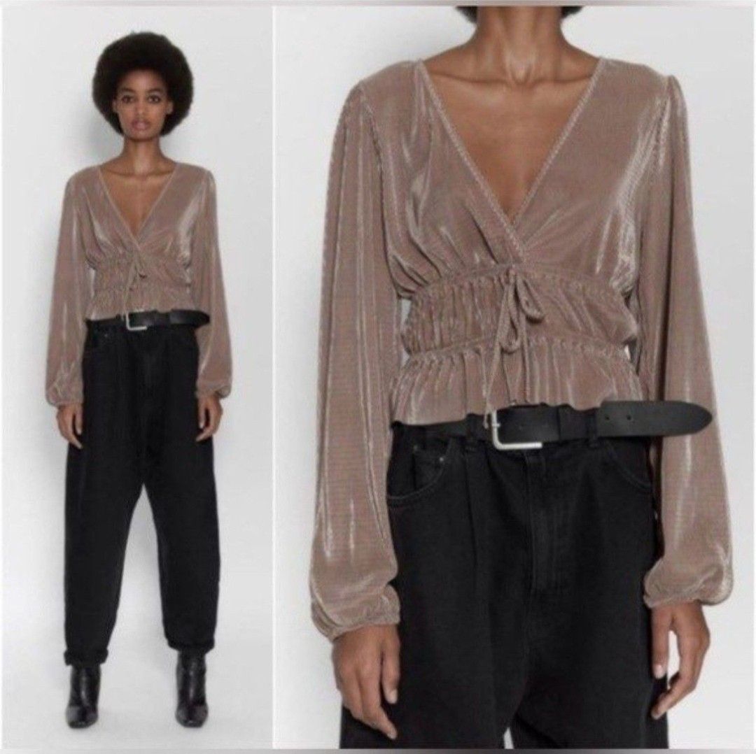 SALE !!! Zara ribbed longsleeve (Category: Longsleeves) located in Caloocan City. Submitted by jensapparel (Listing ID 1470153608, Image 1). Description: no issue, flaws good condition.