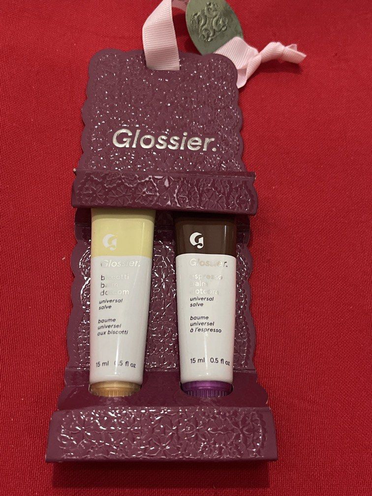 SALE GLOSSIER BISCOTTI BALM DOTCOM UNIVERSAL SOLVE SET (Category: Makeup) located in Manila. Submitted by luxeclassyshop (Listing ID 1470165060, Image 2). Description: Set SALE GLOSSIER BISCOTTI BALM DOTCOM UNIVERSAL SOLVE Shade ESPRESSO BALM DOTCOM BISCOTTI BALM DOTCOM 15ml each Set .