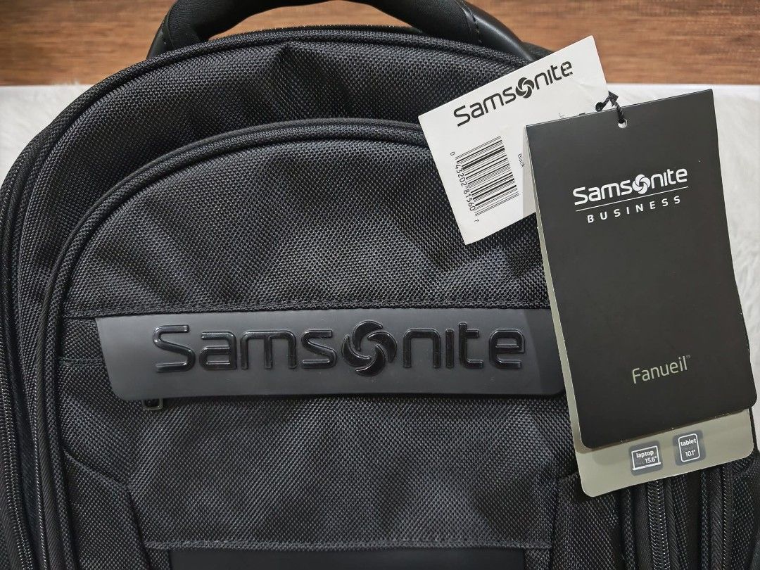 Samsonite Business Backpack ORIGINAL (Category: Backpacks) located in Marikina City. Submitted by BrandedStuffz (Listing ID 1470335350, Image 2). Description: SAMSONITE JAY FANUEIL BUSINESS BACKPACK (FITS 15.6" LAPTOP) Dimension: L 12.75 x H 17.5 x W 6.5 inches Brand New with tag. 💯% Original/Legit from USA. Moneyback if proven fake. Accepts COP/COD via LBC with 500 pesos DP..