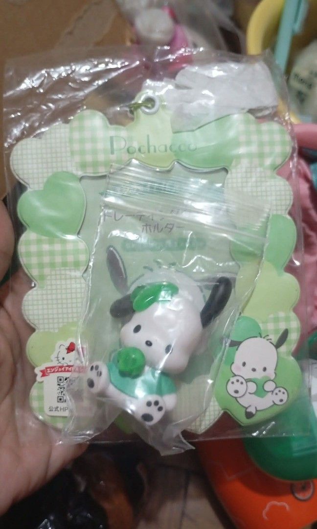 Sanrio bundle (Category: Other Merchandise) located in Manila. Submitted by ysabel1102 (Listing ID 1470329595, Image 3). Description: hello kitty green bundle. 300 hello kitty white bundle. 300 Pochacco ring bundle. 280 Pochacco figs bundle. 350 kuromi bundle. 380.
