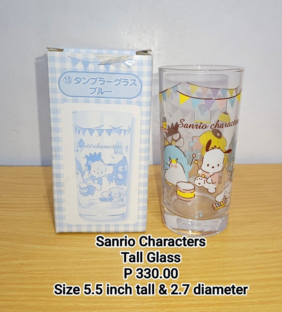 Sanrio Characters Tall Glass (Category: Other Kitchenware & Tableware) located in Binan City. Submitted by mayjhe (Listing ID 1470166077, Image 1). Description: 💛 For Sale 💛 🌸 Sanrio 🍀 Tall Glass 📍 Condition: New 💰 Price is ₱ 330.00 👉 Other details posted 🇵🇭 Location Biñan Laguna 🛵 Courier J& T and Lalamove 📋 Shipping by schedule 📍 NO COD & COP 📌 All items are carefully packed and labeled with Fragile stickers for breakable goods. Ho