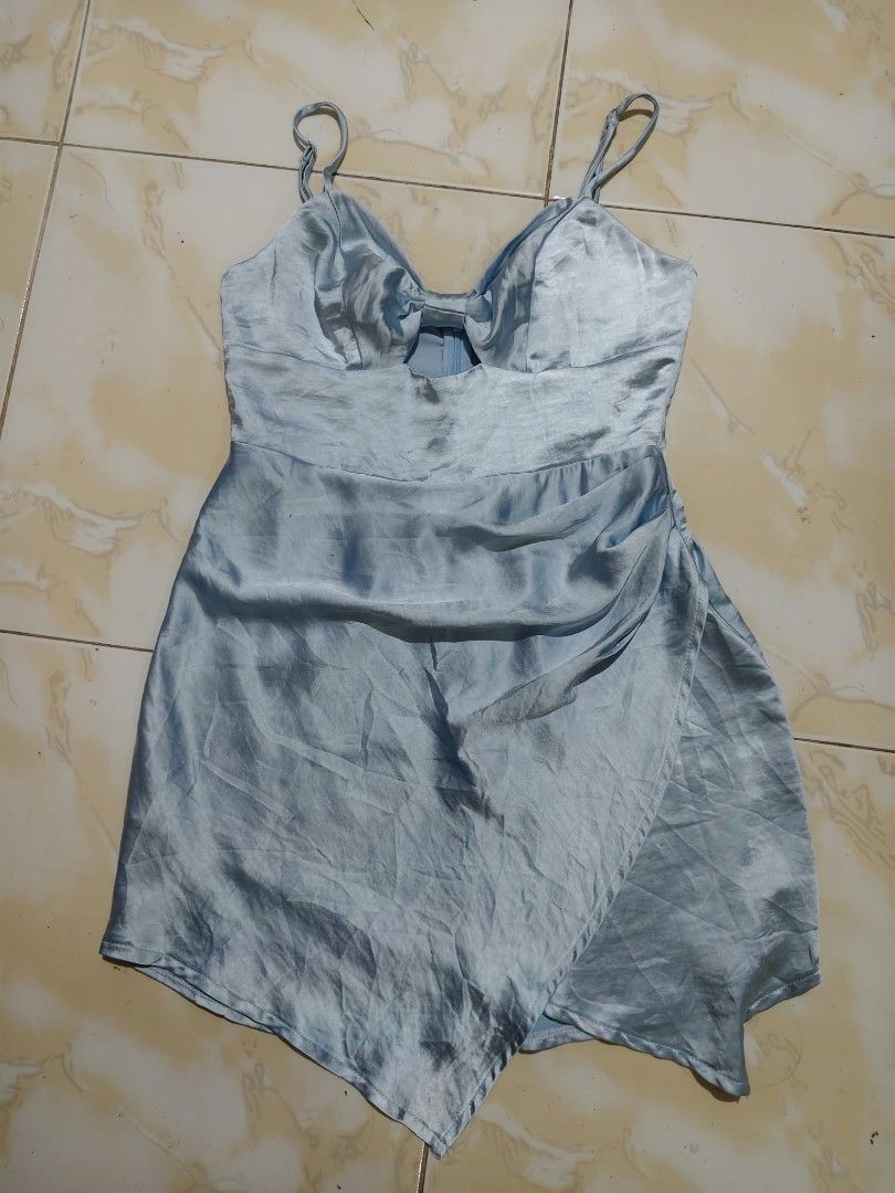 Satin Dress (Category: Dresses) located in Camalig. Submitted by nasayaocat86662 (Listing ID 1470258426, Image 2). Description: selling powder Blue satin Dress. nice in actual, adjustable strap..