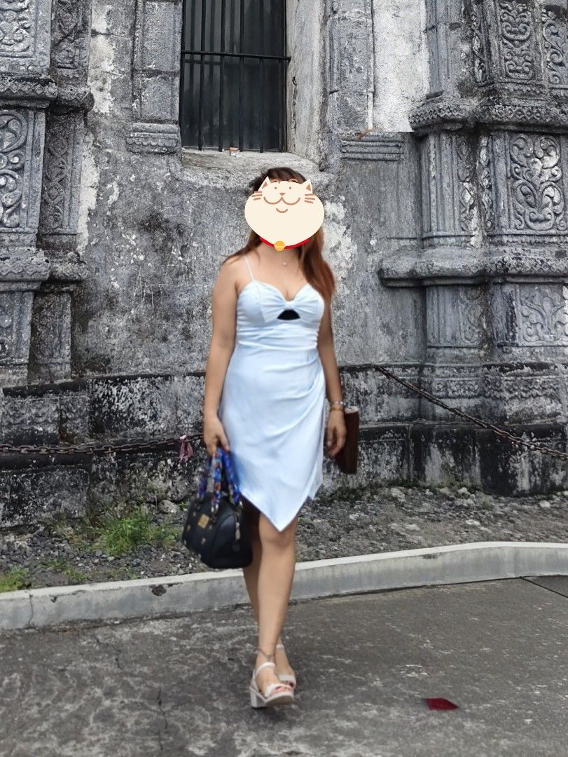 Satin Dress (Category: Dresses) located in Camalig. Submitted by nasayaocat86662 (Listing ID 1470258426, Image 1). Description: selling powder Blue satin Dress. nice in actual, adjustable strap..