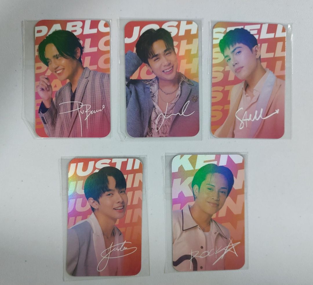 SB19 Dunkin' Thanksgiving Photocard Set (Category: K-Wave Merchandise) located in Pasig City. Submitted by keithra (Listing ID 1470336610, Image 1). Description: - Complete set of 5 SB19 members: Pablo, Josh, Stell, Justin, and Ken - Official Dunkin Thanksgiving collaboration photocards - Stunning holographic finish with printed signatures on the back - Selling as a complete set only - Last Price Meetup: Choice Market Ortigas Delivery: Grab or La