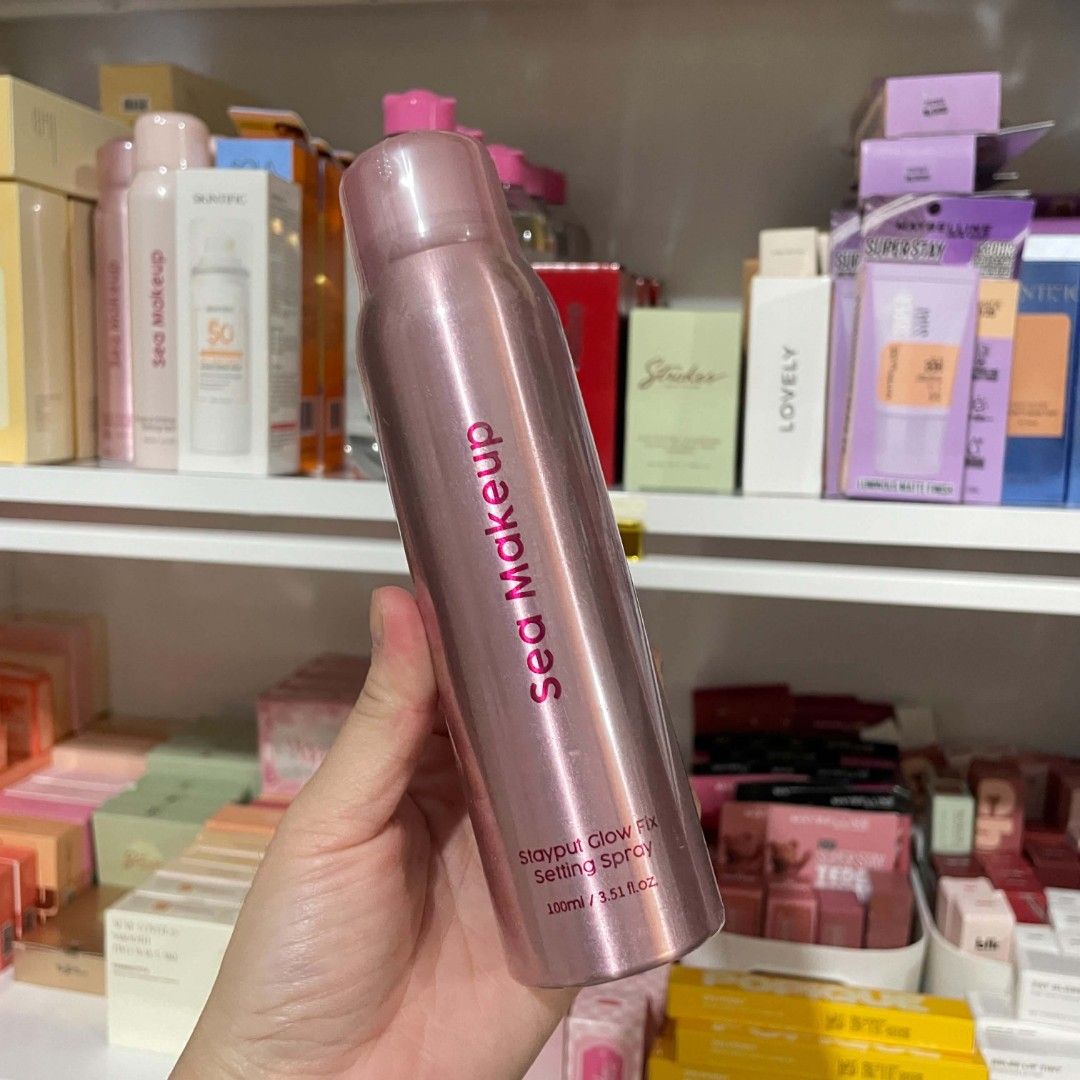 Sea Makeup Glow fix Setting spray (Category: Makeup) located in Butuan. Submitted by rosefinds19 (Listing ID 1470339386, Image 1). Description: below srp makeups available 💯Authentic and brandnew direct supplier po tayo.