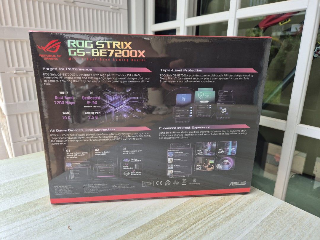 [Sealed] ASUS ROG STRIX GS-BE7200X Router, Computers & Tech, Parts ...
