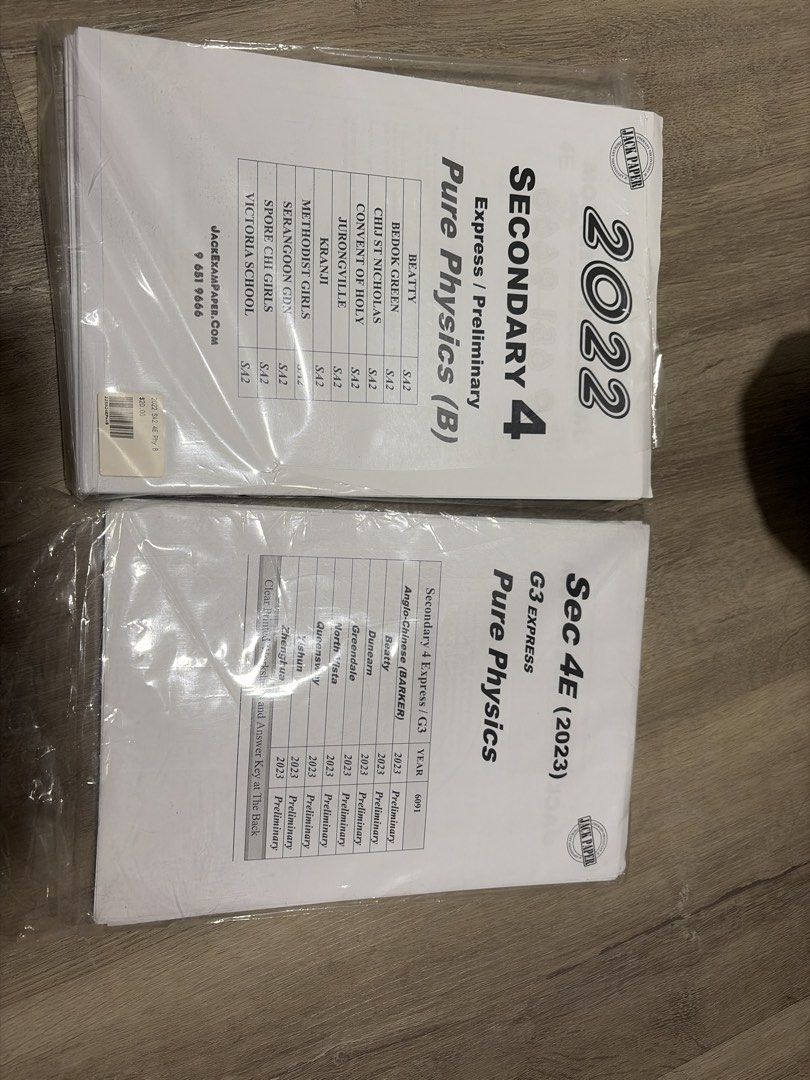Sec 4 Express Pure Physics Prelim Exam Papers 2022 2023, Hobbies ...
