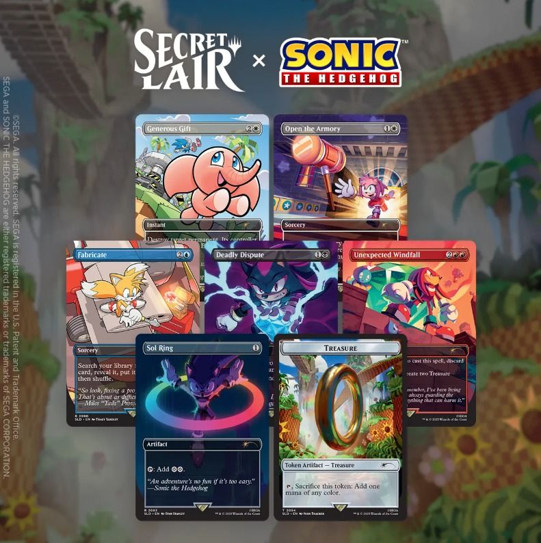 Secret Lair x Sonic: Chasing Adventure (Non-Foil), Toys & Collectibles ...