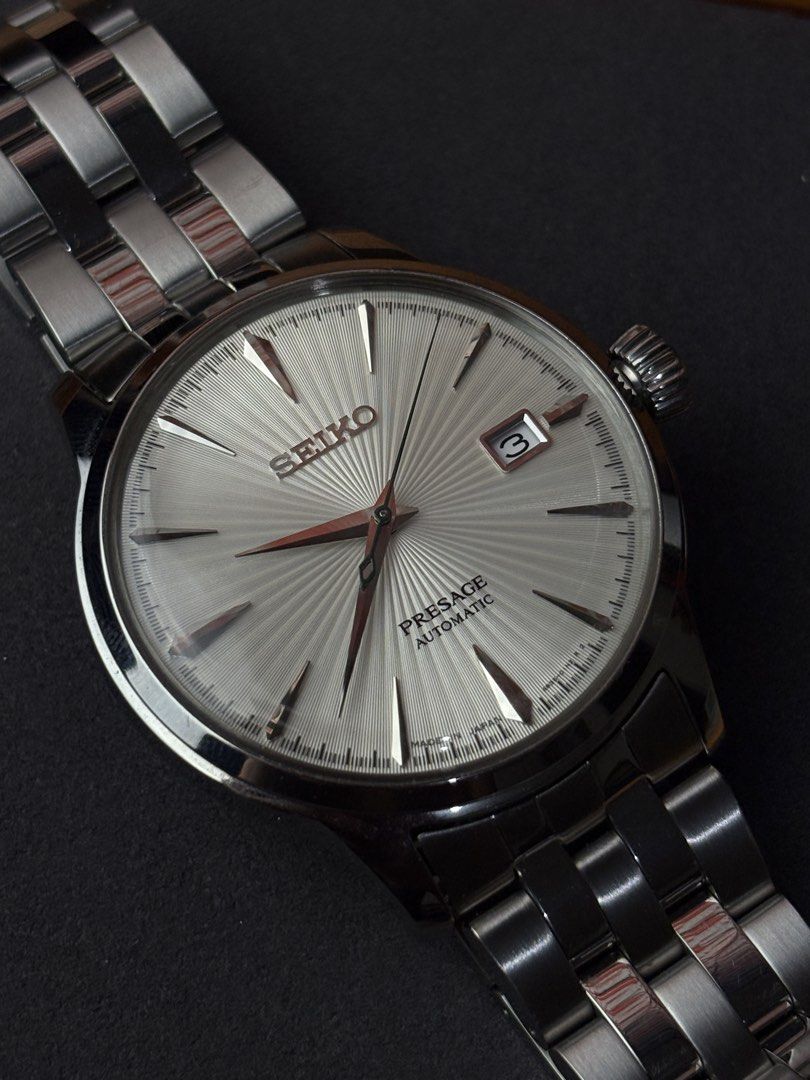 Seiko Presage SRPG23J1 “Cocktail Time Martini” (Category: Men's Watches) located in Bacoor. Submitted by isolespeed.mnl (Listing ID 1470248859, Image 2). Description: Seiko Presage SRPG23J1 “Cocktail Time Martini” ₱16,895 only! - Complete Inclusions with receipt - 9.5 / 10 condition 📍 Meet up around Bacoor Area 🚚 Can ship nationwide 📥 DM for more information .