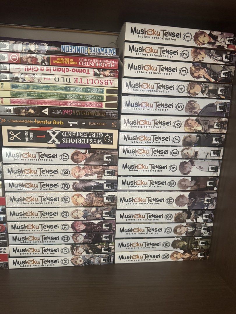 Selling my light nogels (Category: Storybooks) located in Manila. Submitted by zach6767 (Listing ID 1470201951, Image 1). Description: Im selling my mushoku tensei light novels vol 1-25.