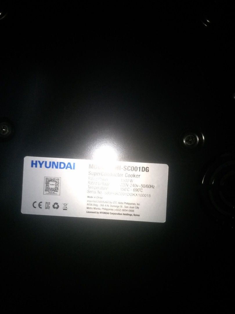 Semi Conductor Cooker (Category: Other Kitchen Appliances) located in Paranaque City. Submitted by kuyzlhex.trading (Listing ID 1470214895, Image 2). Description: Hyundai Semi Conductor Cooker in good condition for sale for only 1000.