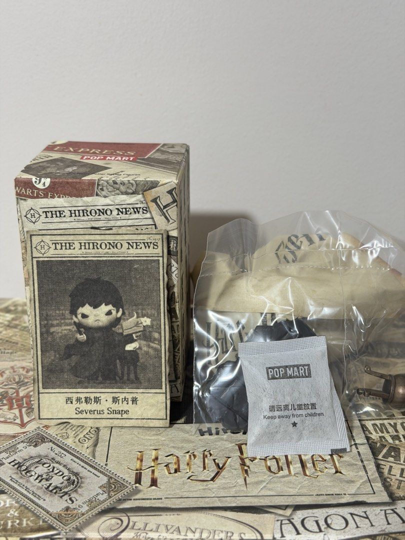 Severus Snap - Hirono x Harry Potter Pop Mart (Category: Designer & Blind Box Toys) located in Manila. Submitted by pophiro.shop (Listing ID 1470306683, Image 2). Description: 🚨FOR SALE - SEALED FOIL🚨 ✅ Authentic ✅ With box, sealed foil, and card 💵 MOP: GCash / Maya / BPI / Gotyme 🚚 MOD: - Delivery: Grab / Lalamove (booking and fee by buyer) - Shipping: J&T / LBC (shipping paid by buyer) - delivery will depend on available schedule*.
