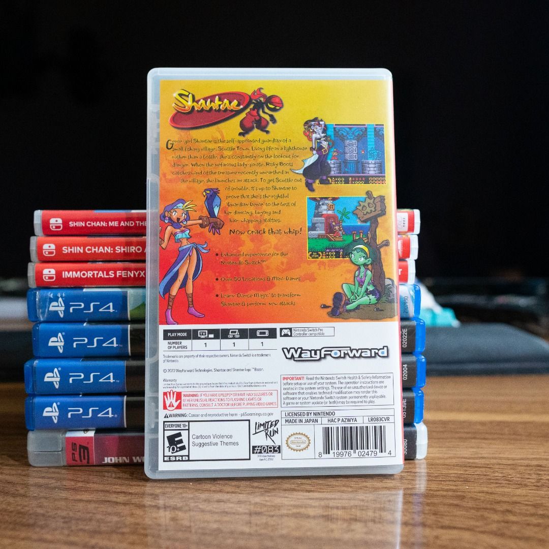Shantae Switch (Category: Nintendo) located in Manila. Submitted by Verho (Listing ID 1470340593, Image 2). Description: Shantae for Nintendo Switch Compatible with Switch 2 Selling for 2000.