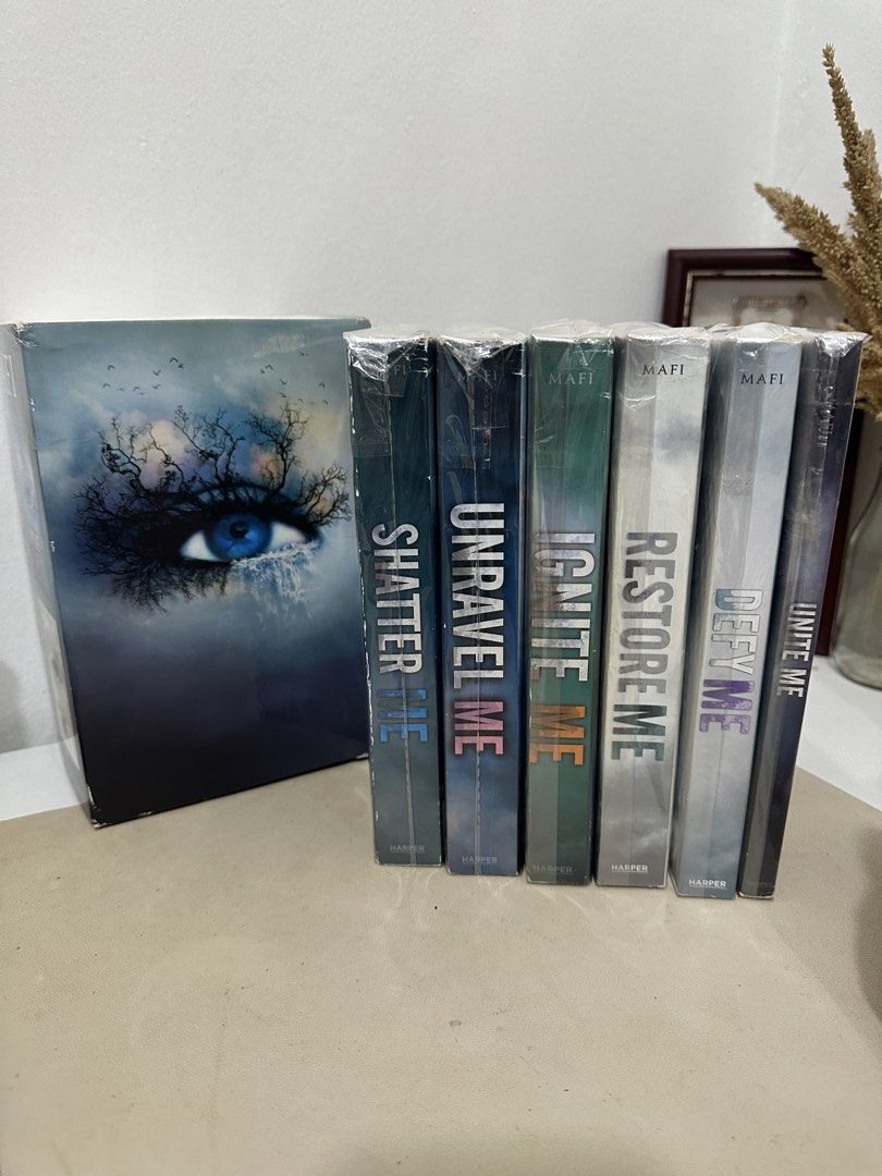 Shatter Me Series by Tahereh Mafi (US Paperback) (Category: Storybooks) located in Cabanatuan. Submitted by thebookishbellefinds (Listing ID 1470188268, Image 2). Description: ‼️SOLD AS SET ONLY‼️ I’m letting these go from my personal collection to clear up some shelf space. All books are guaranteed 100% authentic. 📌 Books are sealed in OPP plastic w/ silica gel to prevent foxing and more tanning. 📌 In good condition. No annotations. No foxing,