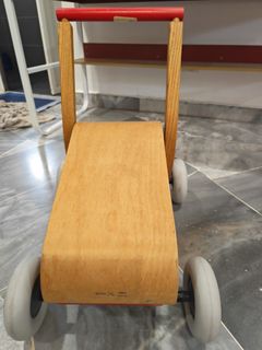 Wooden Baby Push Walker IKEA, Babies & Kids, Infant Playtime on Carousell