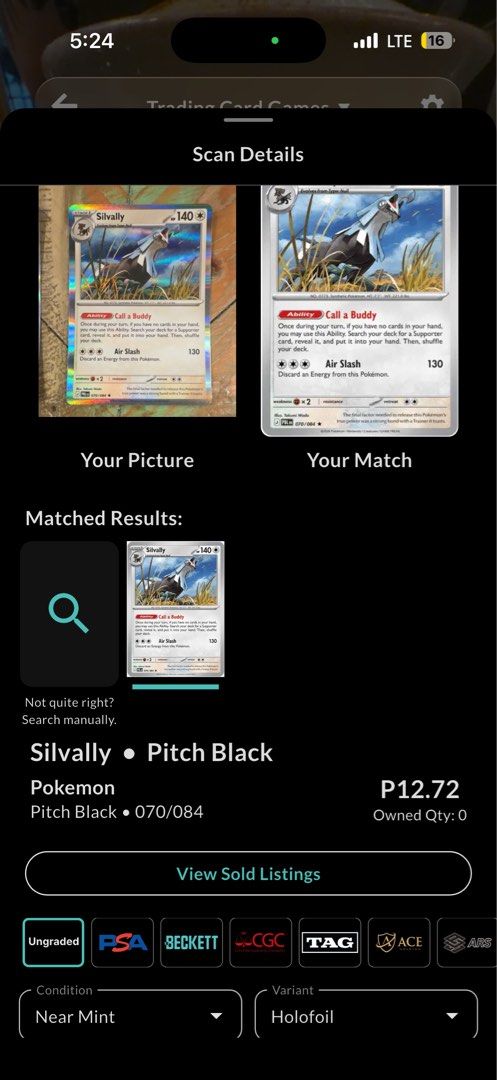 Silvally Pokemon Pitch Black Holo (Category: Raw Singles) located in Quezon City. Submitted by bananak1tchen (Listing ID 1470243171, Image 2). Description: RFS: Decluttering MOP: Bank Transfer MOD: J&T/SDD.