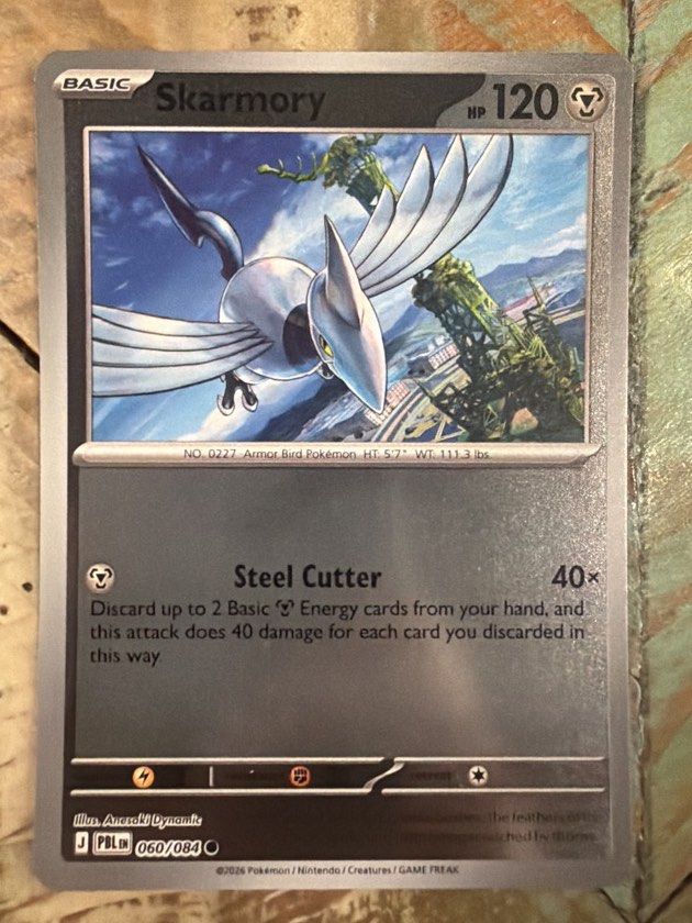 Skarmory Pokemon Pitch Black Reverse Holo (Category: Raw Singles) located in Quezon City. Submitted by bananak1tchen (Listing ID 1470241854, Image 1). Description: RFS: Decluttering MOP: Bank Transfer MOD: J&T/SDD.