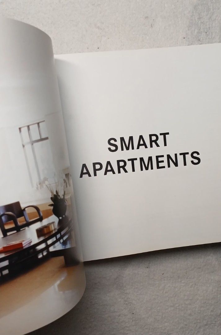 Smart Apartments Interior Design Architecture Book (Imported) (Category: Storybooks) located in Baguio. Submitted by grazia.ivy (Listing ID 1470232149, Image 2). Description: Featuring compact residential projects with floor plans, photography, and structural details -Originally bought it from the US High-quality architectural book featuring minimalist, small-footprint residential designs around the world. Packed with full-color photography, exte
