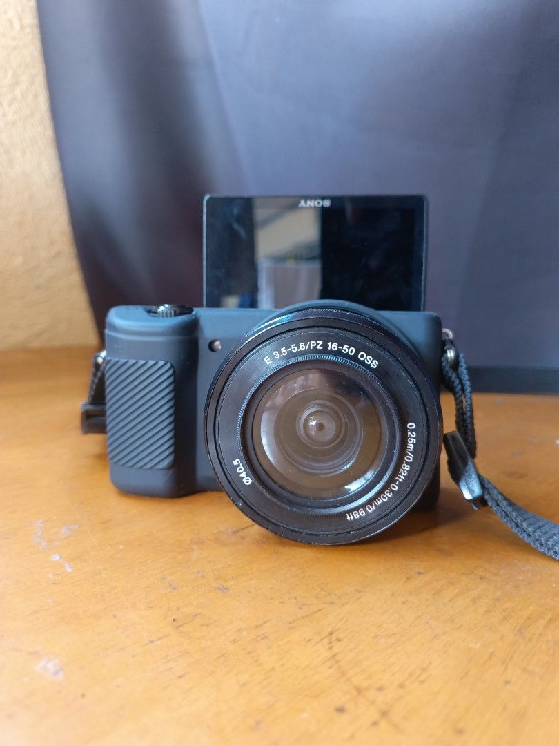 Sony A5100 Mirrorless Camera for photography and vlogging (Category: Cameras) located in San Pedro. Submitted by encrisph (Listing ID 1470208462, Image 1). Description: 24mp Soft Skin Effect Built-in Flash working Fast autofocus Tilting LCD screen for selfies Wifi connect for easy transfer to phone Mirrorless Compact Great for traveling, content creating, photography, and vlogging Inclusions: Box Camera sling bag 1 battery Charger 64gb Sandisk Ca