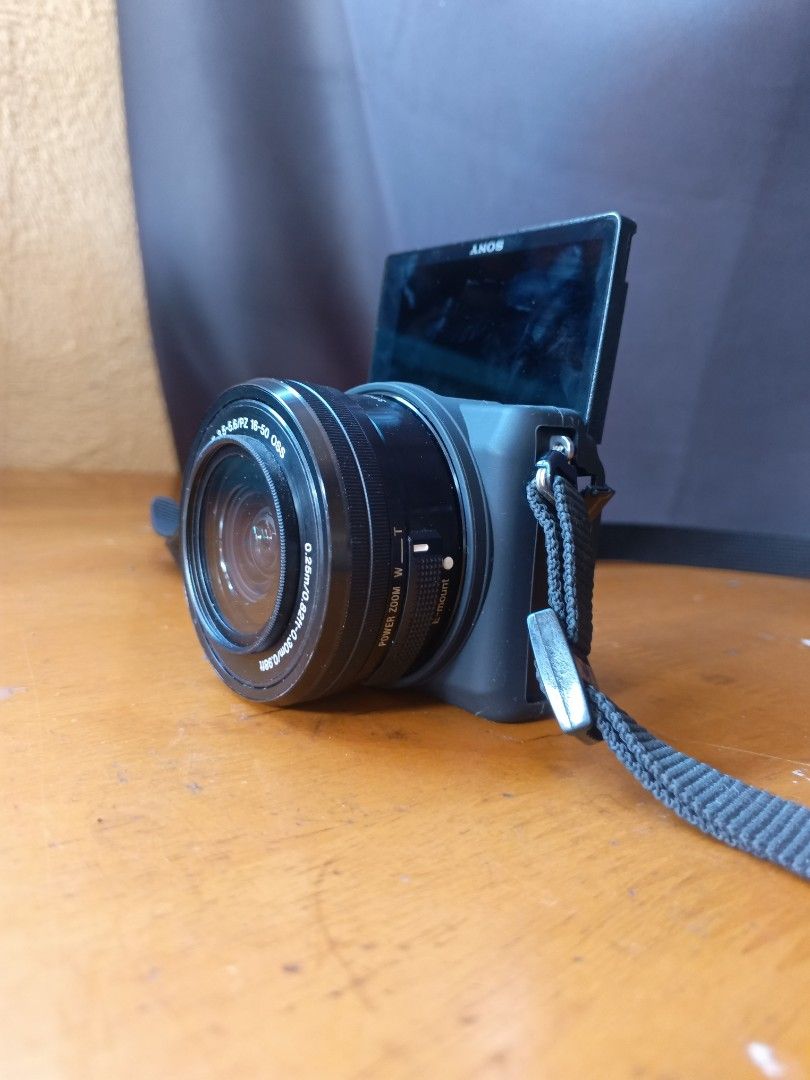 Sony A5100 Mirrorless Camera for photography and vlogging (Category: Cameras) located in San Pedro. Submitted by encrisph (Listing ID 1470208462, Image 2). Description: 24mp Soft Skin Effect Built-in Flash working Fast autofocus Tilting LCD screen for selfies Wifi connect for easy transfer to phone Mirrorless Compact Great for traveling, content creating, photography, and vlogging Inclusions: Box Camera sling bag 1 battery Charger 64gb Sandisk Ca