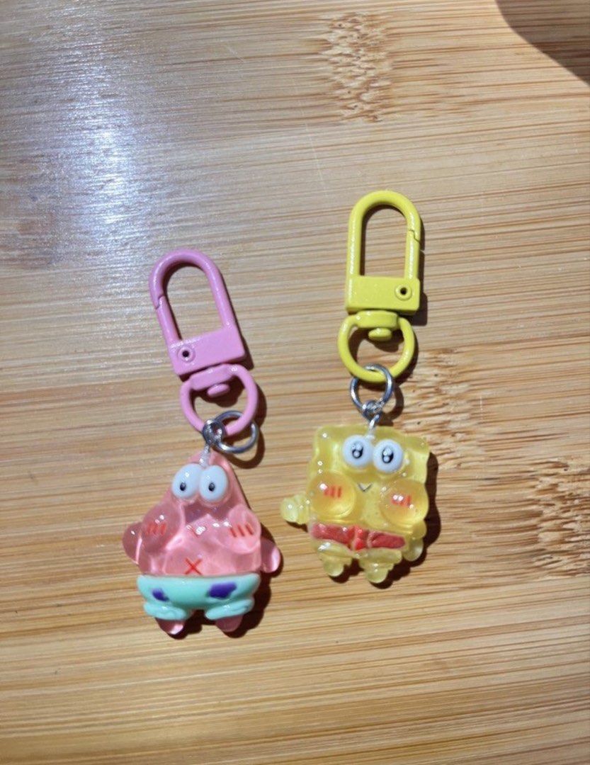 Spongebob Squirepants Keychain set (Category: Everything Else Others) located in San Pedro. Submitted by andeng.17 (Listing ID 1470347146, Image 1). Description: 2 pcs - Patrick & Spongbob.