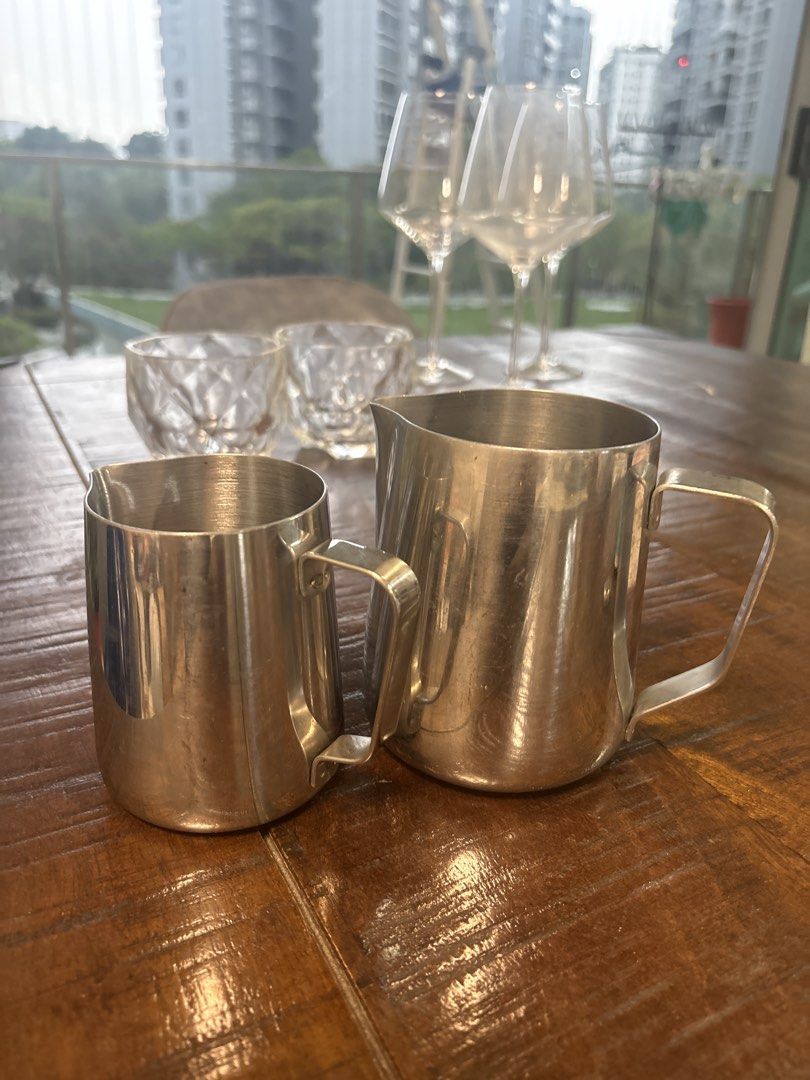 Stainless Steel Milk Frothing Pitchers Coffee Barista Tools, Furniture ...