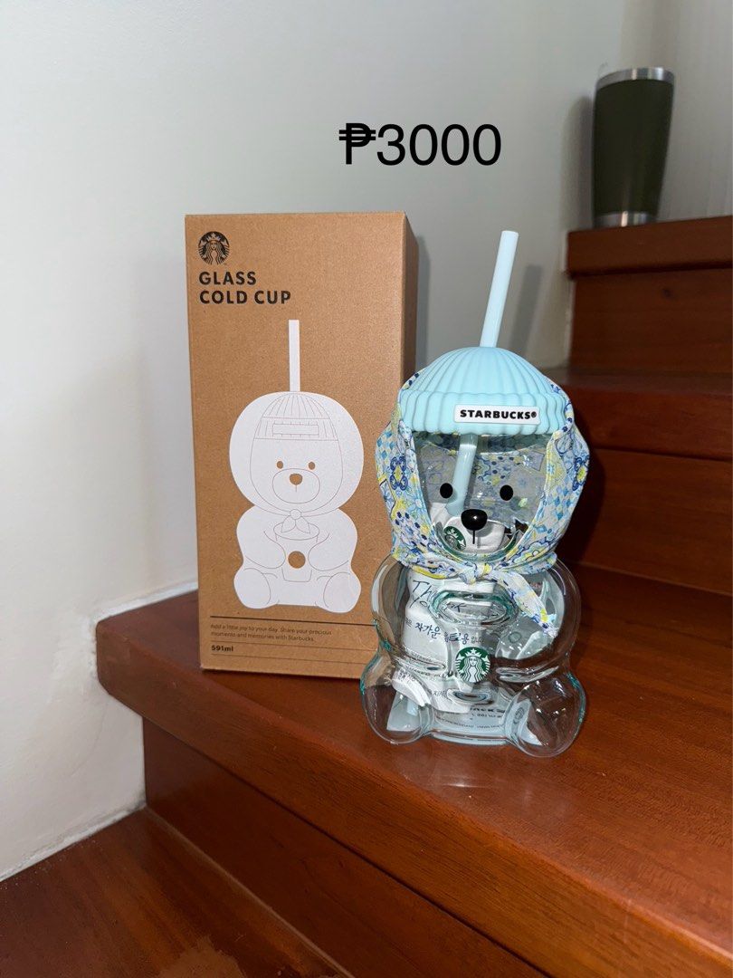 Starbucks Bearista Glass Cold Cup (Category: Other Merchandise) located in Cavite. Submitted by tricia.888 (Listing ID 1470174445, Image 3). Description: Authentic 💯 Popmart x Starbucks available 2pcs.