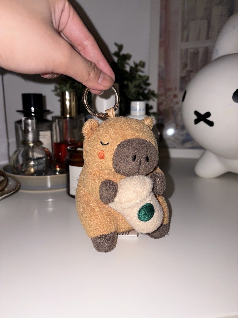 starbucks capybara barista charm (Category: Charms) located in Taytay. Submitted by beebopbelly (Listing ID 1470338437, Image 2). Description: used a few times only good condition 📩 gcash to bank 🛵💨 J&T / lalamove 📍 taytay, rizal .