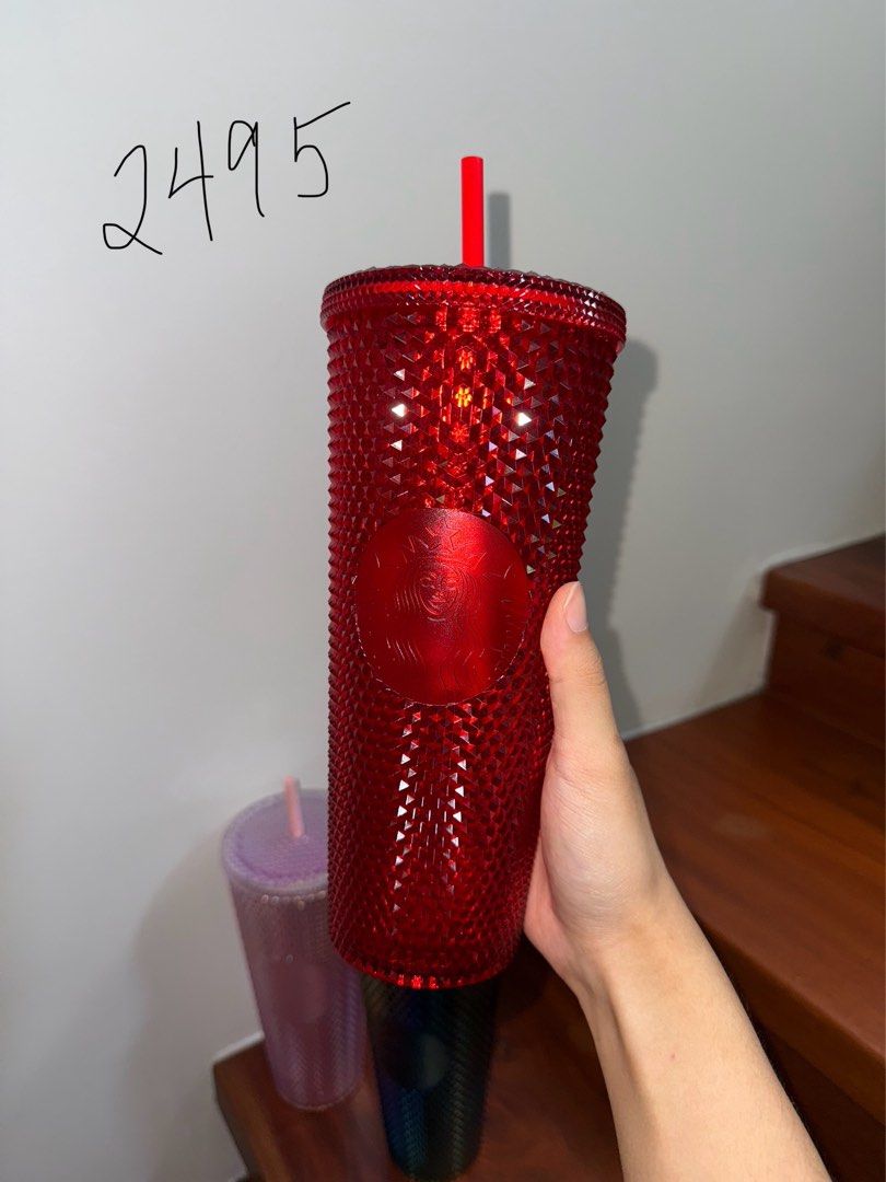 Starbucks Studded Cold Cup Tumbler (Category: Water Bottles & Tumblers) located in Cavite. Submitted by tricia.888 (Listing ID 1470173980, Image 3). Description: Authentic Starbucks studded cold cup tumbler with matching straw.