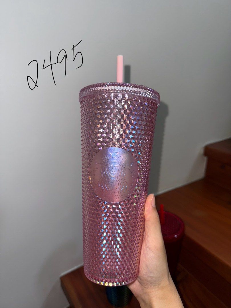 Starbucks Studded Cold Cup Tumbler (Category: Water Bottles & Tumblers) located in Cavite. Submitted by tricia.888 (Listing ID 1470173980, Image 2). Description: Authentic Starbucks studded cold cup tumbler with matching straw.
