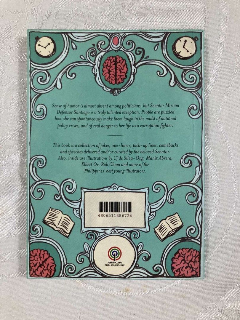 Stupid Is Forever by Miriam Defensor Santiago (Category: Storybooks) located in Makati City. Submitted by pjstyle (Listing ID 1470310969, Image 2). Description: Stupid Is Forever by Miriam Defensor Santiago - Description: Collection of jokes, one-liners, pick-up lines, and speeches by the late Senator Miriam Defensor Santiago - Publisher: ABS-CBN Publishing - Featured Artists: Illustrations by top young Filipino illustrators including Manix Abrer