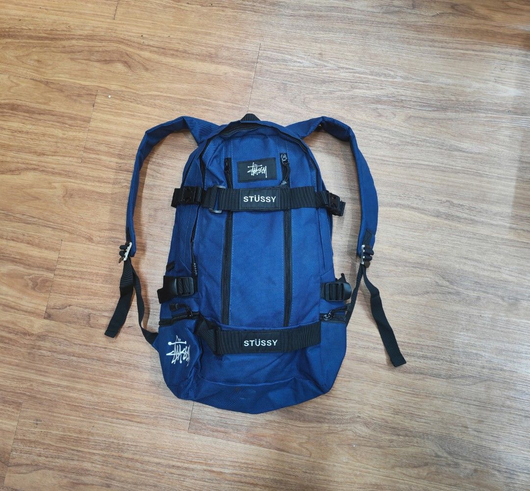 Stussy backpack (Category: Backpacks) located in Baguio. Submitted by curatedgalore (Listing ID 1470318672, Image 1). Description: Vintage Stussy Skatebackpack Missing tags / no tags Multiple pockets Signs of usage Presentable .