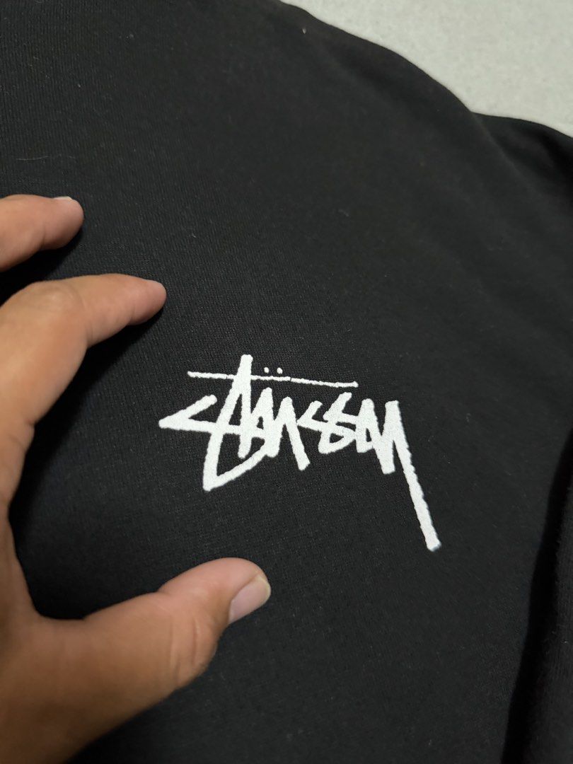 Stussy Mullet Dice Hoodie Jacket (Category: Hoodies) located in Bulacan. Submitted by sanjisthrift (Listing ID 1470269531, Image 3). Description: Size Large to XL oversized Width 26.5 Length 30 Very Good Condition 9/10.