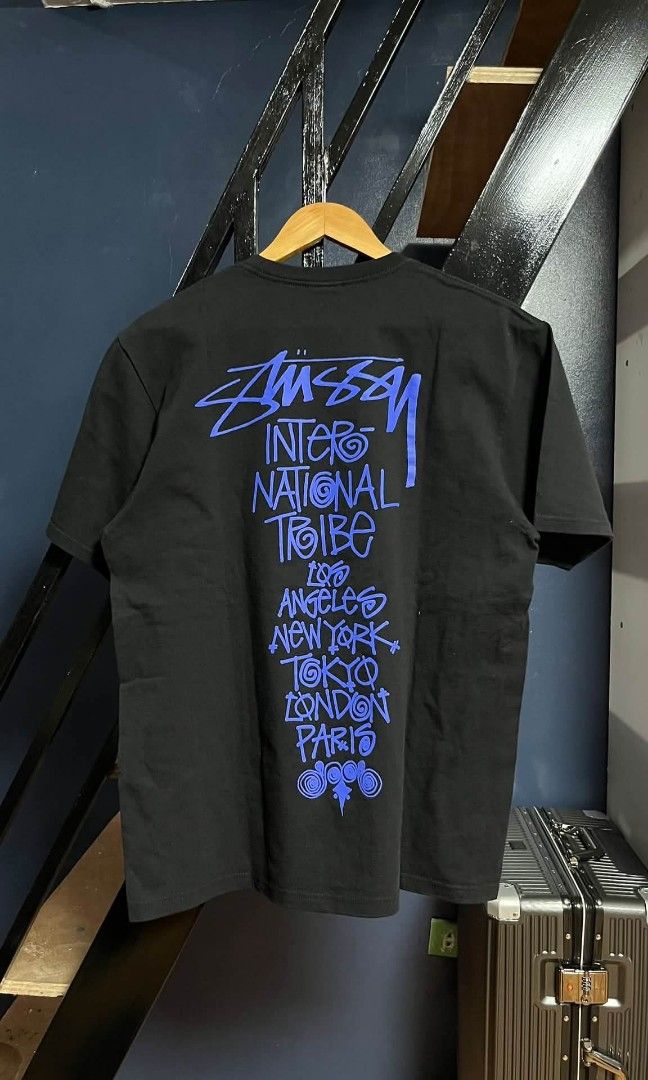 Stussy Tribe Stack Tee (Category: Tshirts & Polo Shirts ) located in Quezon. Submitted by thrift.4301 (Listing ID 1470338504, Image 2). Description: Stussy Tribe Stack Tee Excellent condition Size M (L27/W21) No Hairline Cracks ₱2500.