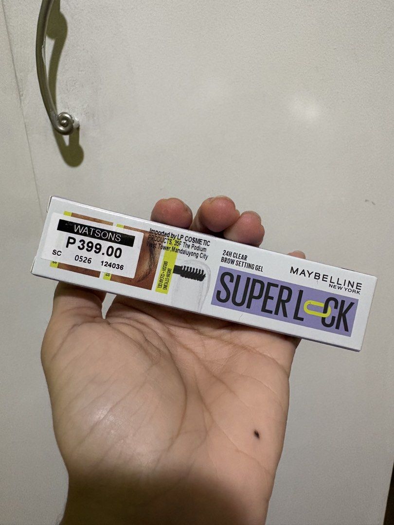 Super Lock Eyebrow Gel (Category: Makeup) located in Quezon City. Submitted by 135life.ph (Listing ID 1470262335, Image 2). Description: Brand: Maybelline Condition: Brand New SHIPPING FEE IS NOT YET INCLUDED IN THE PRICE. SHIPPING FEE WILL BE C/O THE BUYER..