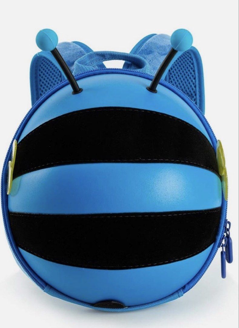 Supercute Bubble Bee Backpack, Toddler, Hard shell School W/Safety Straps Blue (Category: Other Baby Bathing & Changing Needs) located in Manila. Submitted by pc.thrift (Listing ID 1470264835, Image 2). Description: Supercute Bubble Bee Backpack, Toddler, Hard shell School W/Safety Straps Blue.